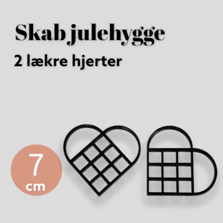 Julehjerter 7cm